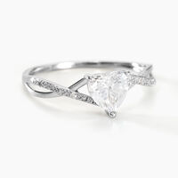 Bague Or Blanc Clothilde Oxyde De Zirconium