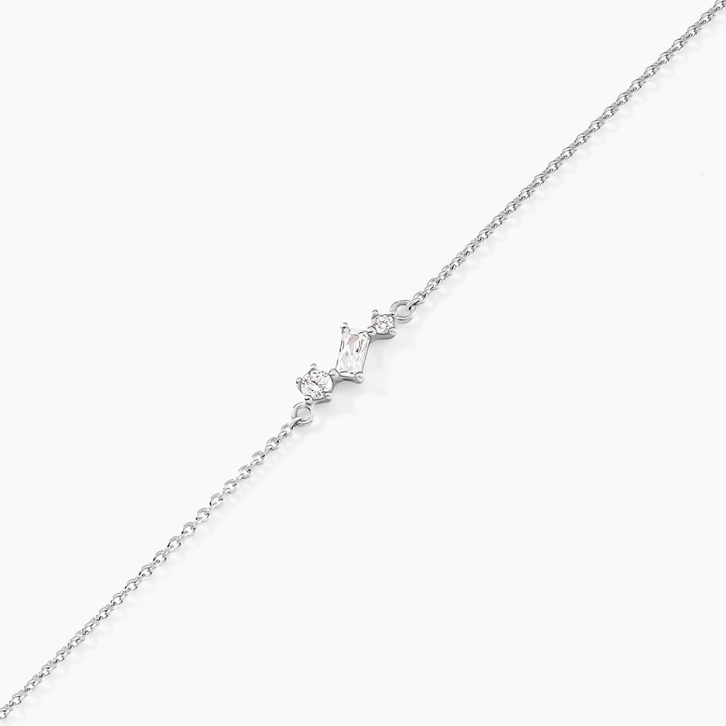 Bracelet Galla Argent Blanc Oxyde De Zirconium - Bracelets Femme | Histoire d&rsquo;Or