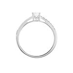 Bague Eliisa Or Blanc Diamant - Bagues solitaires Femme | Histoire d&rsquo;Or