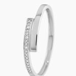 Bague Abigaelle Or Blanc Diamant - Bagues avec pierre Femme | Histoire d&rsquo;Or