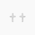 Boucles D'oreilles Puces Ashana Argent Blanc - Boucles d'oreilles fantaisie Femme | Histoire d&rsquo;Or