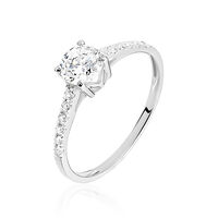 Bague Manon Or Blanc Oxyde De Zirconium