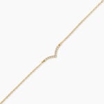 Bracelet Mohini Argent Dor&eacute; A L'Or 750/1000 Oxyde De Zirconium - Bracelets Femme | Histoire d&rsquo;Or