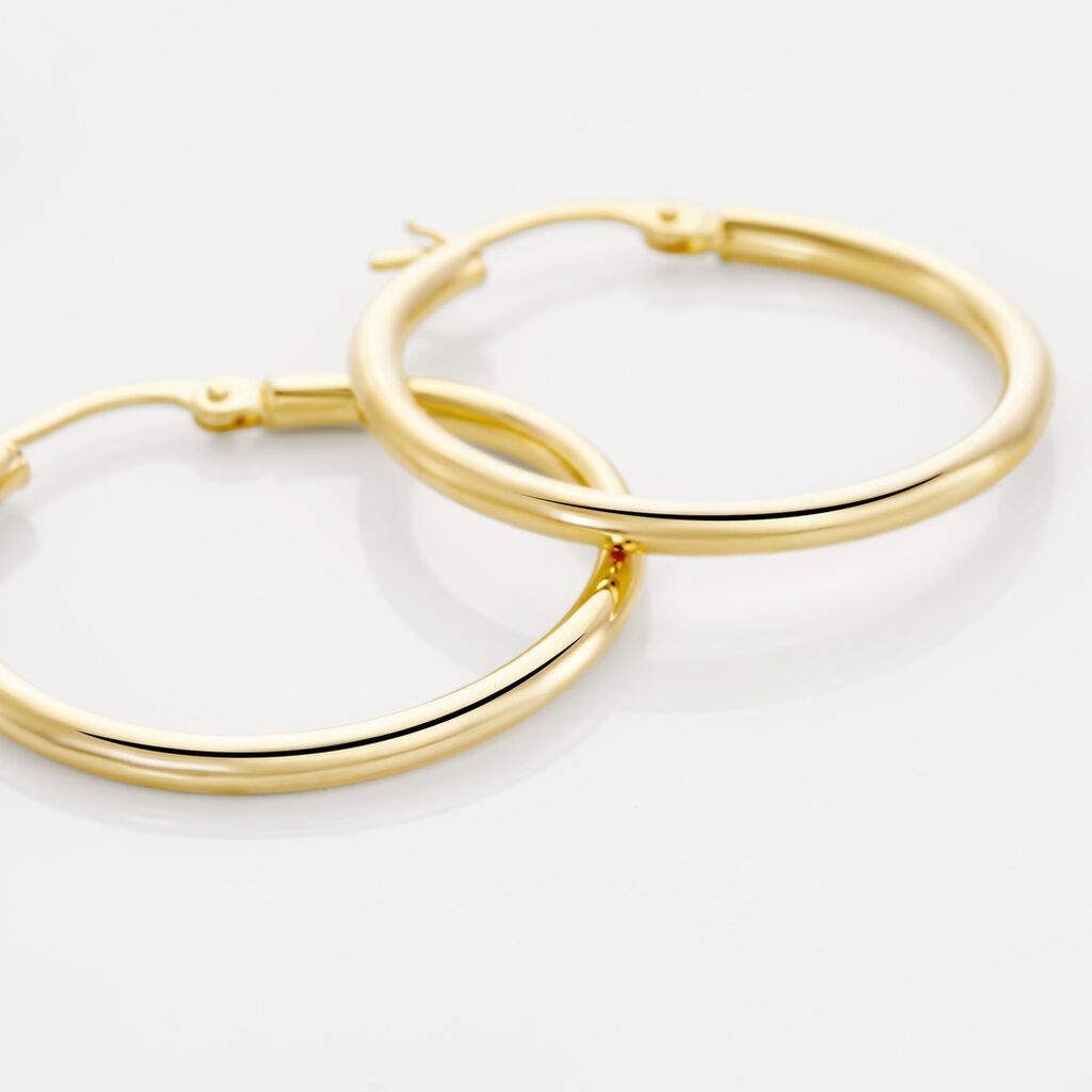 Créoles Verania Or Jaune - Boucles d'oreilles créoles Femme | Histoire d’Or