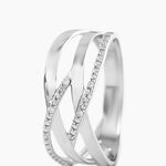 Bague Joassine Or Blanc Diamant - Bagues avec pierre Femme | Histoire d&rsquo;Or