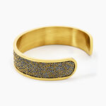 Bracelet Jonc Willis Acier Dore - Bracelets joncs Femme | Histoire d&rsquo;Or