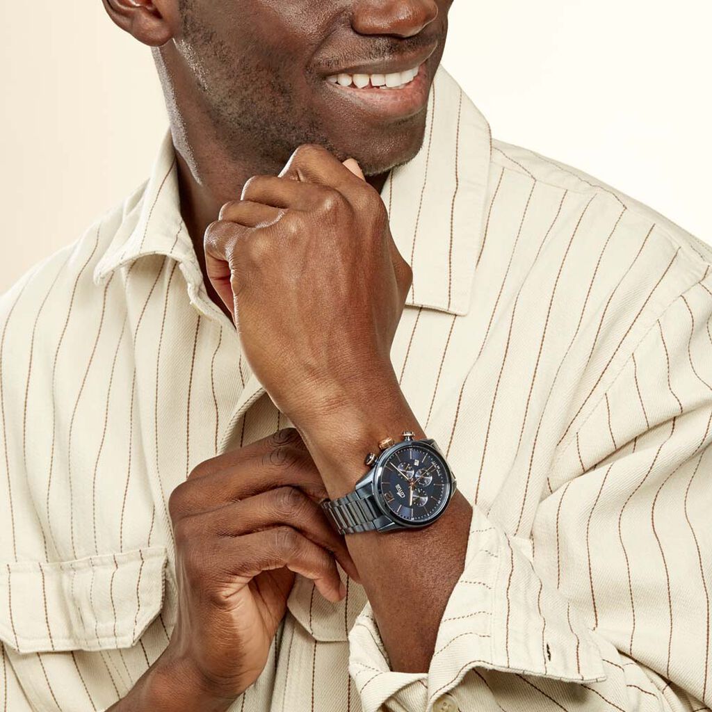 Montre Lotus Chrono Bleu - Montres Homme | Histoire d’Or
