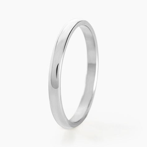 Alliance Alexyne Argent Blanc - Alliances Famille | Histoire d&rsquo;Or