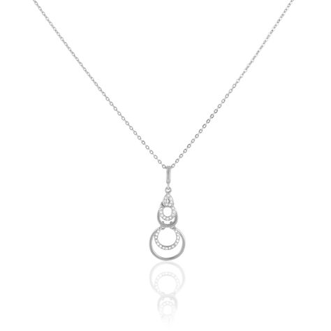 Collier Greta Argent Blanc - Colliers fantaisie Femme | Histoire d&rsquo;Or