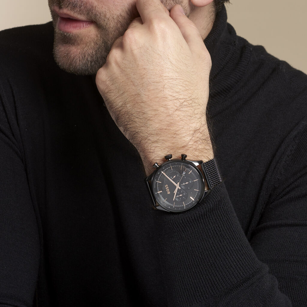 Montre Boss Gregor Noir - Montres Homme | Histoire d’Or