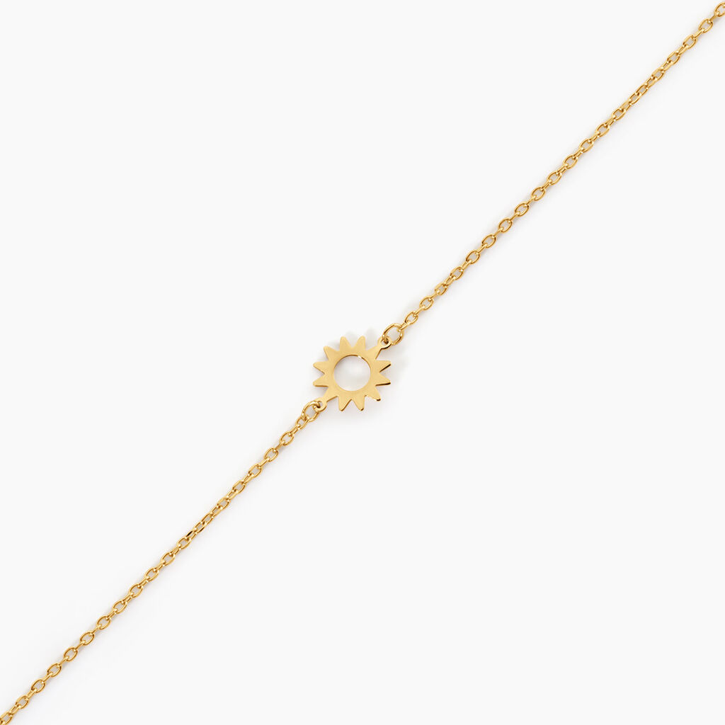 Bracelet Sunlight Argent Dor&eacute; A L'Or 750/1000 - Bijoux sans pierre Femme | Histoire d&rsquo;Or