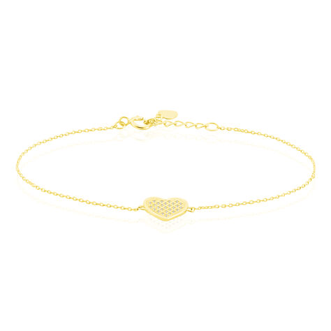 Bracelet Salviane Or Jaune Oxyde De Zirconium - Bracelets Coeur Femme | Histoire d’Or