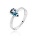 Bague Teresa Or Blanc Topaze Et Diamant - Bagues solitaires Femme | Histoire d’Or