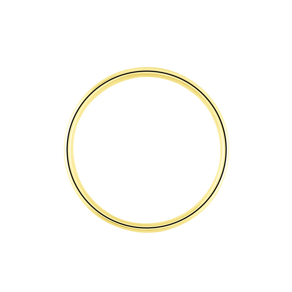 Alliance Beatrice Ruban Plat Or Jaune - Alliances Famille | Histoire d’Or
