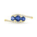 Bague Chloe Or Jaune Saphir Et Diamant