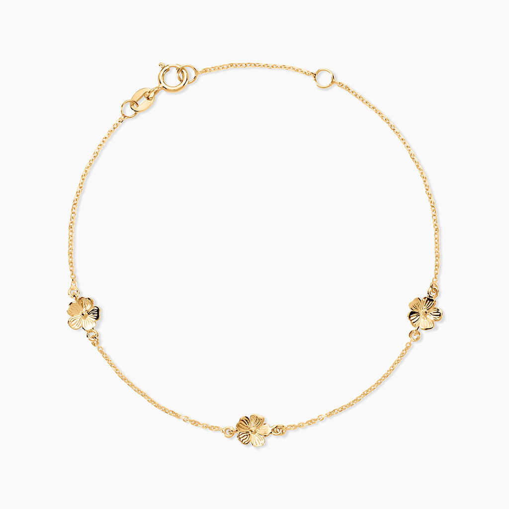 Bracelet Sakura Love Or Jaune - Bracelets Femme | Histoire d&rsquo;Or