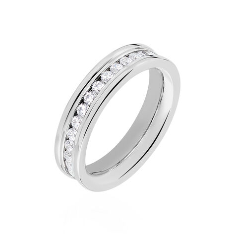 Bague Mimicha Acier Blanc Oxyde De Zirconium - Bagues avec pierre Femme | Histoire d’Or