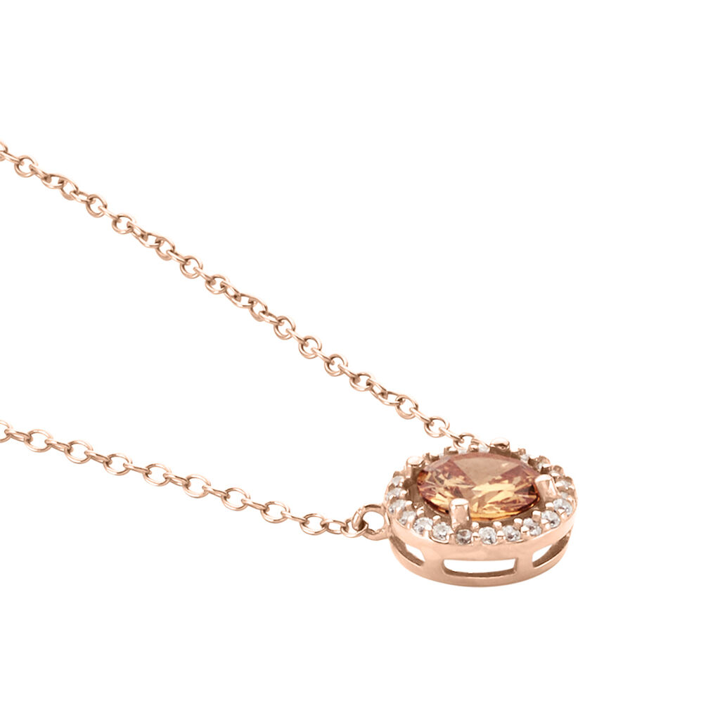 Collier Rio Copacabana Argent Rose Oxyde De Zirconium - Colliers fantaisie Femme | Histoire d’Or