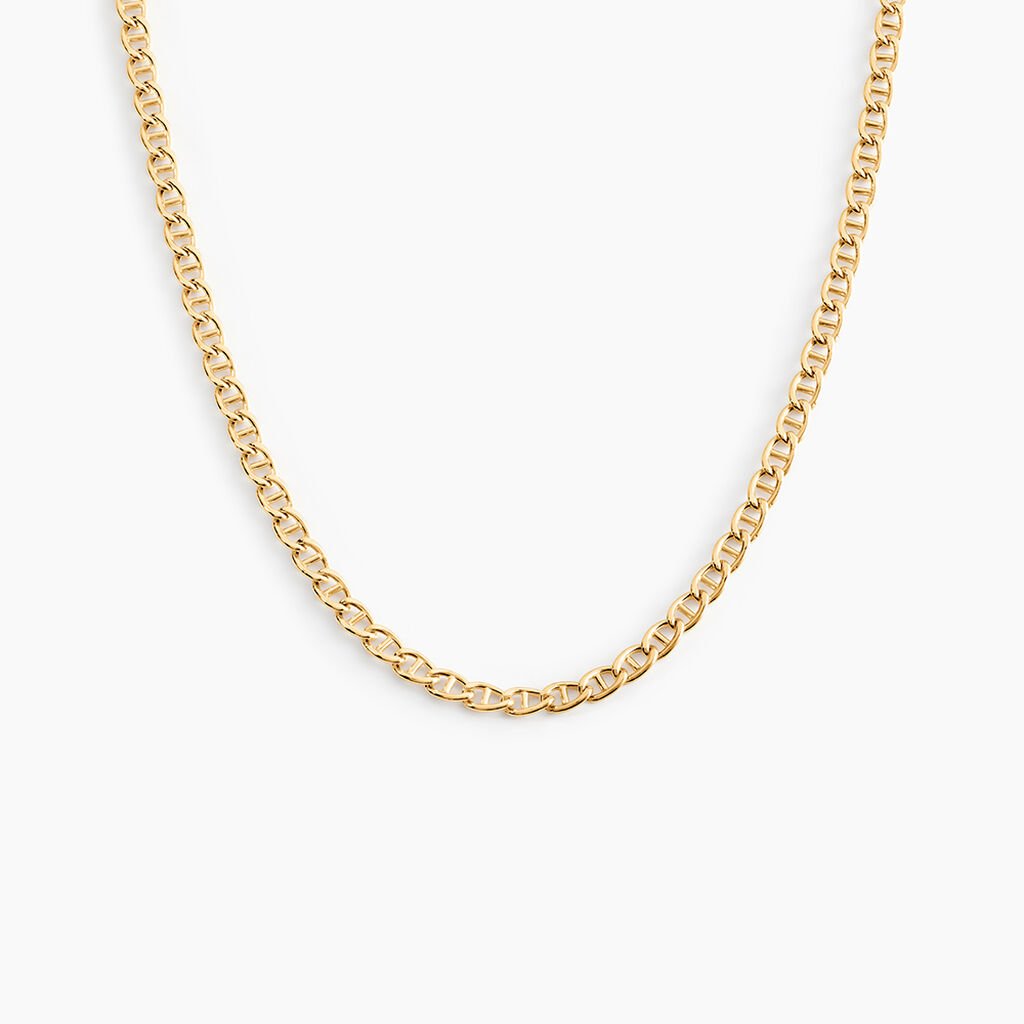 Collier Or Jaune Capucin Maille Marine - Sautoirs Femme | Histoire d&rsquo;Or
