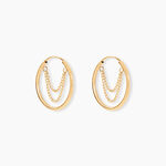 Cr&eacute;oles Bryson Or Jaune - Boucles d'oreilles cr&eacute;oles Femme | Histoire d&rsquo;Or