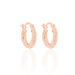 Creoles Argent Rose Diane - Boucles d'oreilles créoles Femme | Histoire d’Or