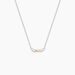 Collier Or Jaune et Argent Blanc Oxyde De Zirconium - Colliers Femme | Histoire d’Or
