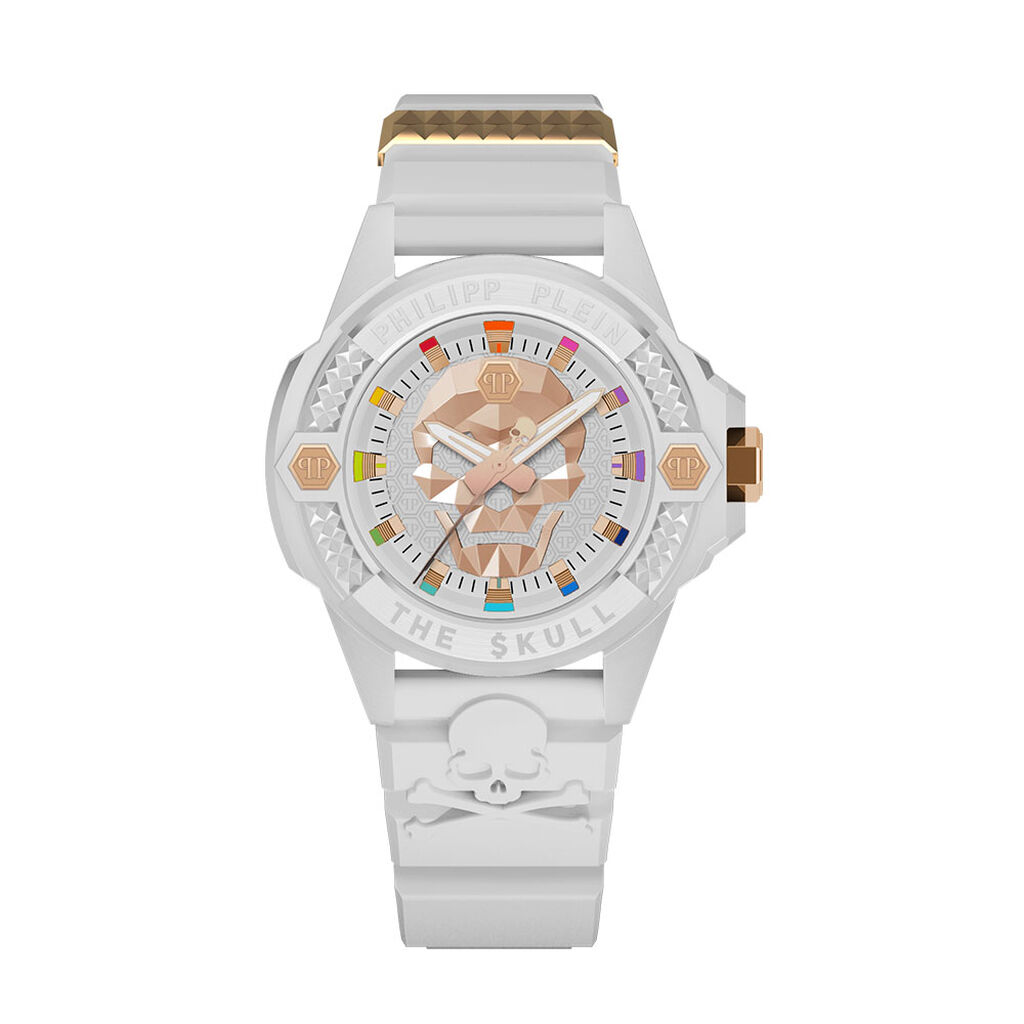 Montre Philipp Plein The Skull Ecoceramic Blanc