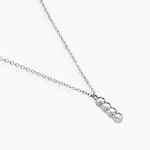 Collier Evdokia Argent Blanc Oxyde De Zirconium - Colliers fantaisie Femme | Histoire d&rsquo;Or