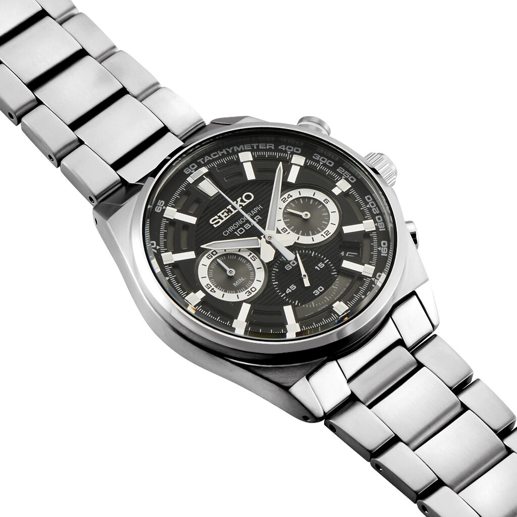 Montre Seiko Sport Noir - F&ecirc;te des p&egrave;res Homme | Histoire d&rsquo;Or