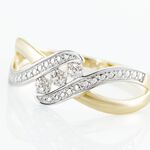 Bague Or Bicolore Aatu Diamants - Bagues avec pierre Femme | Histoire d&rsquo;Or