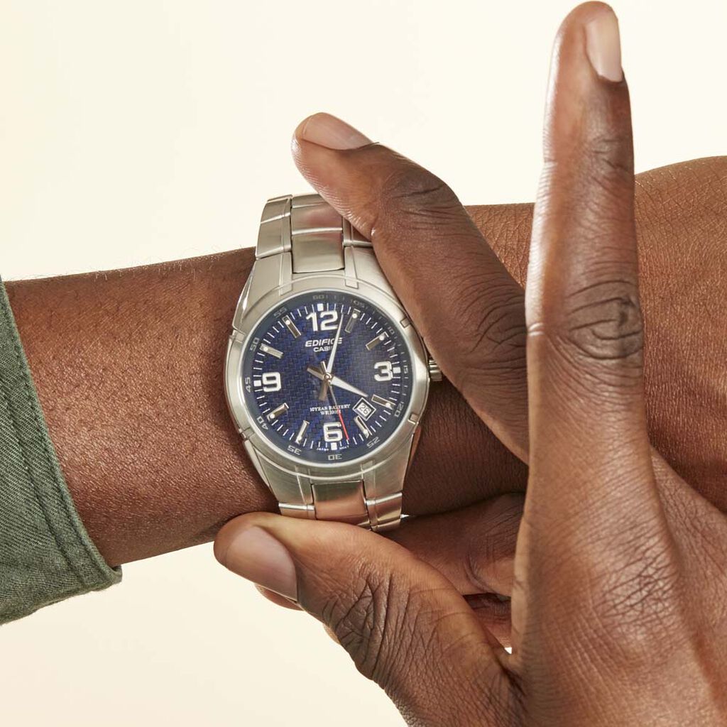 Montre Edifice Bleu - Montres Homme | Histoire d’Or