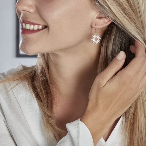 Boucles D'oreilles Pendantes Anaiz Argent  Oxyde De Zirconium - Boucles d'oreilles fantaisie Femme | Histoire d’Or