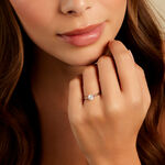 Bague Athena Platine Blanc Diamant - Bagues solitaires Femme | Histoire d&rsquo;Or