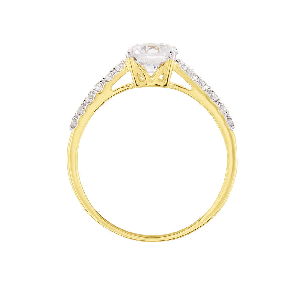 Bague Manon Or Jaune Oxyde - Bagues avec pierre Femme | Histoire d’Or