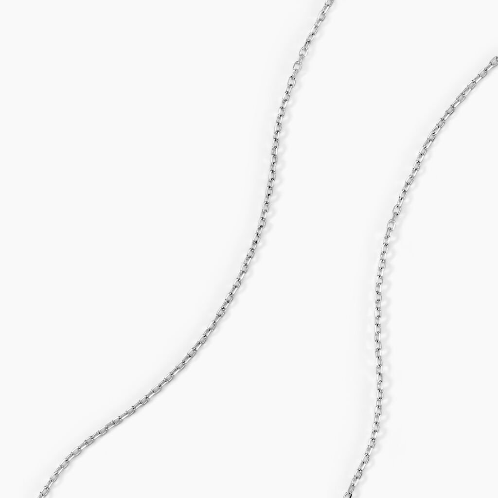 Chaîne Igoa Maille Forçat Diamantee Or Blanc - Chaines Femme | Histoire d’Or