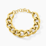 Bracelet Michou Acier Jaune - Bracelets cha&icirc;ne Femme | Histoire d&rsquo;Or