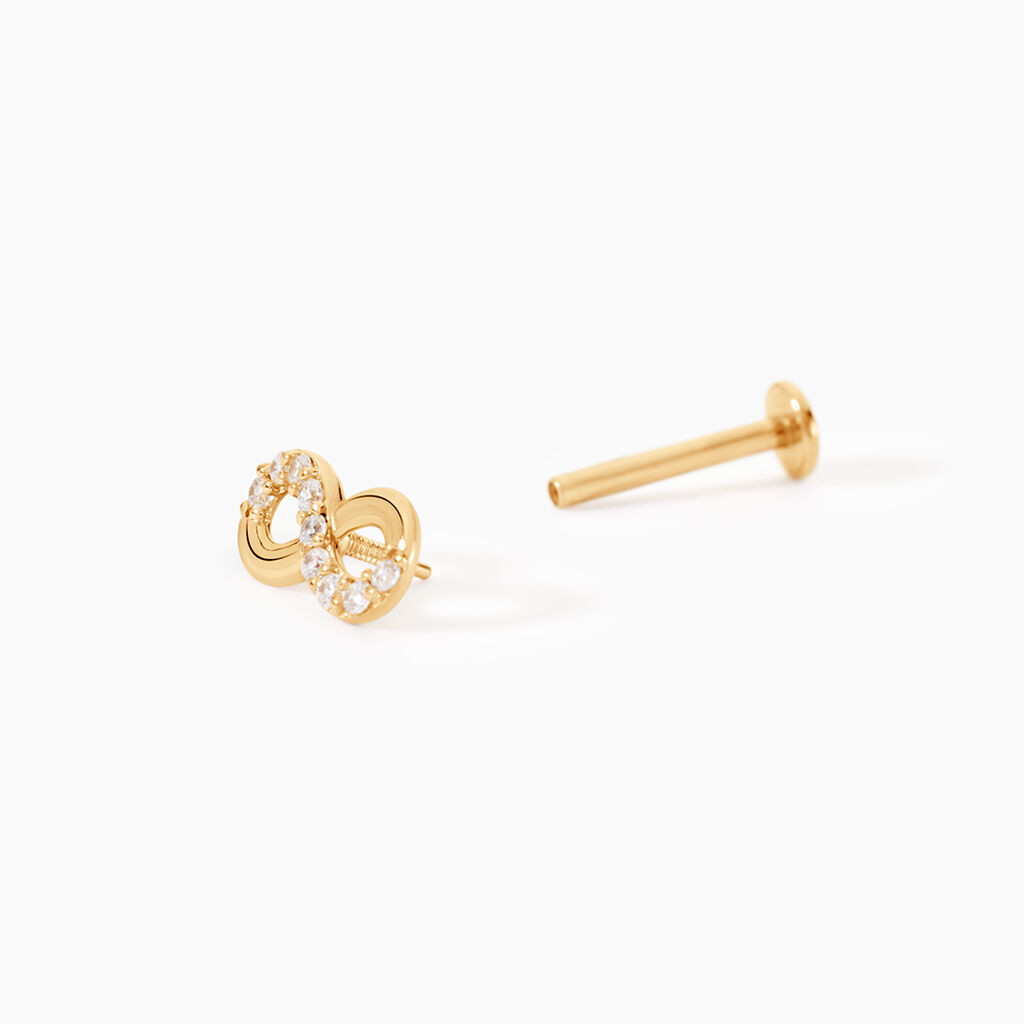 Piercing Erland Or Jaune Oxyde De Zirconium - Piercings d'oreilles Femme | Histoire d&rsquo;Or