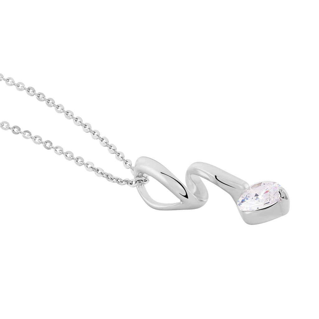 Collier Amayes Argent Blanc Oxyde De Zirconium - Colliers fantaisie Femme | Histoire d’Or