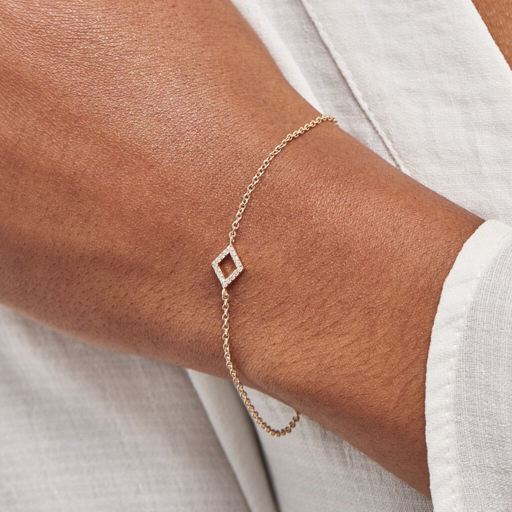 Bracelet Brody Plaqué Or Jaune Oxydes De Zirconium - Bracelets Femme | Histoire d’Or
