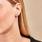 Boucles D'oreilles Puces Navette Argent Blanc Oxyde De Zirconium - Boucles d'oreilles fantaisie Femme | Histoire d&rsquo;Or