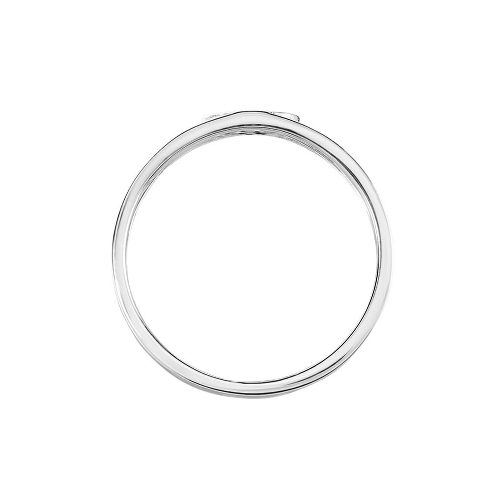 Bague Appius Argent Blanc Oxyde De Zirconium - Bagues avec pierre Femme | Histoire d’Or