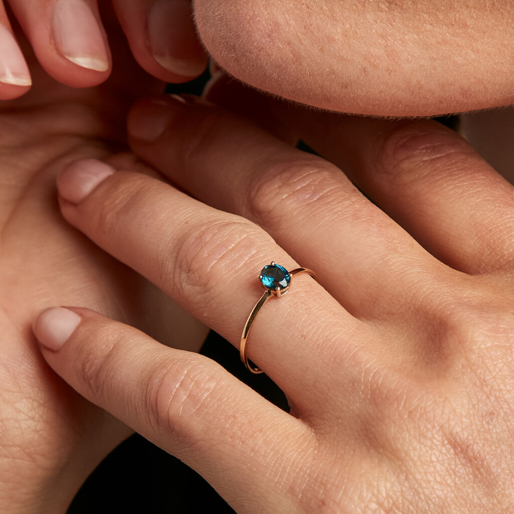 Bague Valentino Or Jaune Topaze - Bagues solitaires Femme | Histoire d’Or