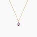 Collier Goutte Or Jaune Amethyste - Colliers Femme | Histoire d’Or