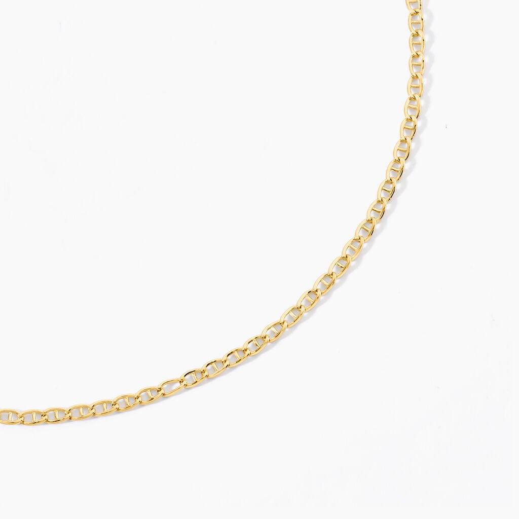Collier Capucin Argent Dor&eacute; A L'Or 750/1000 - Bijoux sans pierre Homme | Histoire d&rsquo;Or
