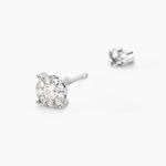 Boucles D'oreilles Puces Artemis Or Blanc Diamant - Clous d'oreilles Femme | Histoire d&rsquo;Or