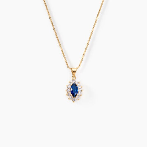 Collier Lisea Plaqué Or Jaune Verre Et Oxyde De Zirconium - Colliers fantaisie Femme | Histoire d’Or