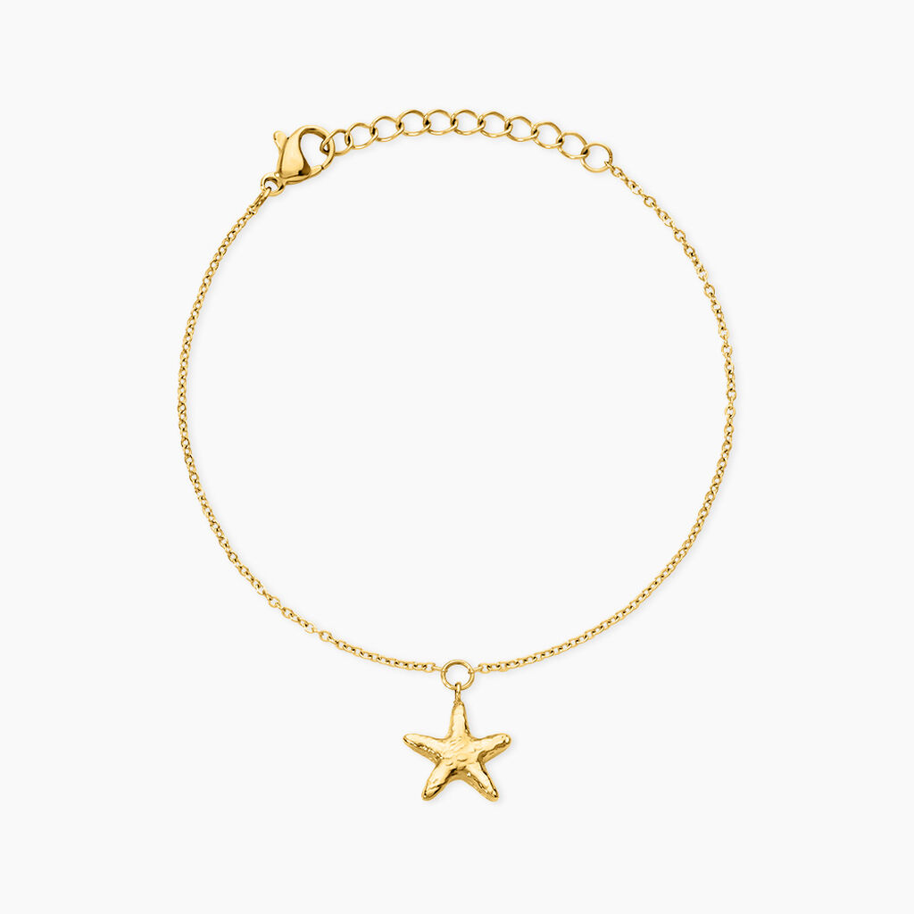 Bracelet Gwenn Acier Jaune - Bracelets fantaisie Femme | Histoire d&rsquo;Or