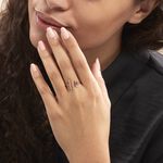 Bague Tea Argent Blanc Rose Oxyde De Zirconium - Bagues avec pierre Femme | Histoire d&rsquo;Or