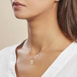 Pendentif Ange Nuage Or Jaune - Pendentifs Baptême Famille | Histoire d’Or