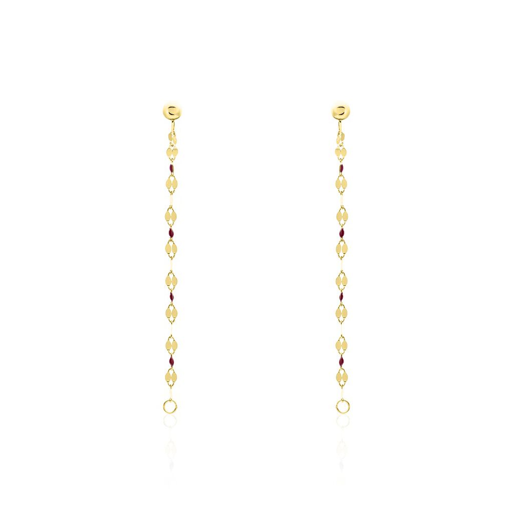 Boucles D'oreilles Pendantes Or Jaune Asteria - Boucles d'oreilles pendantes Femme | Histoire d’Or